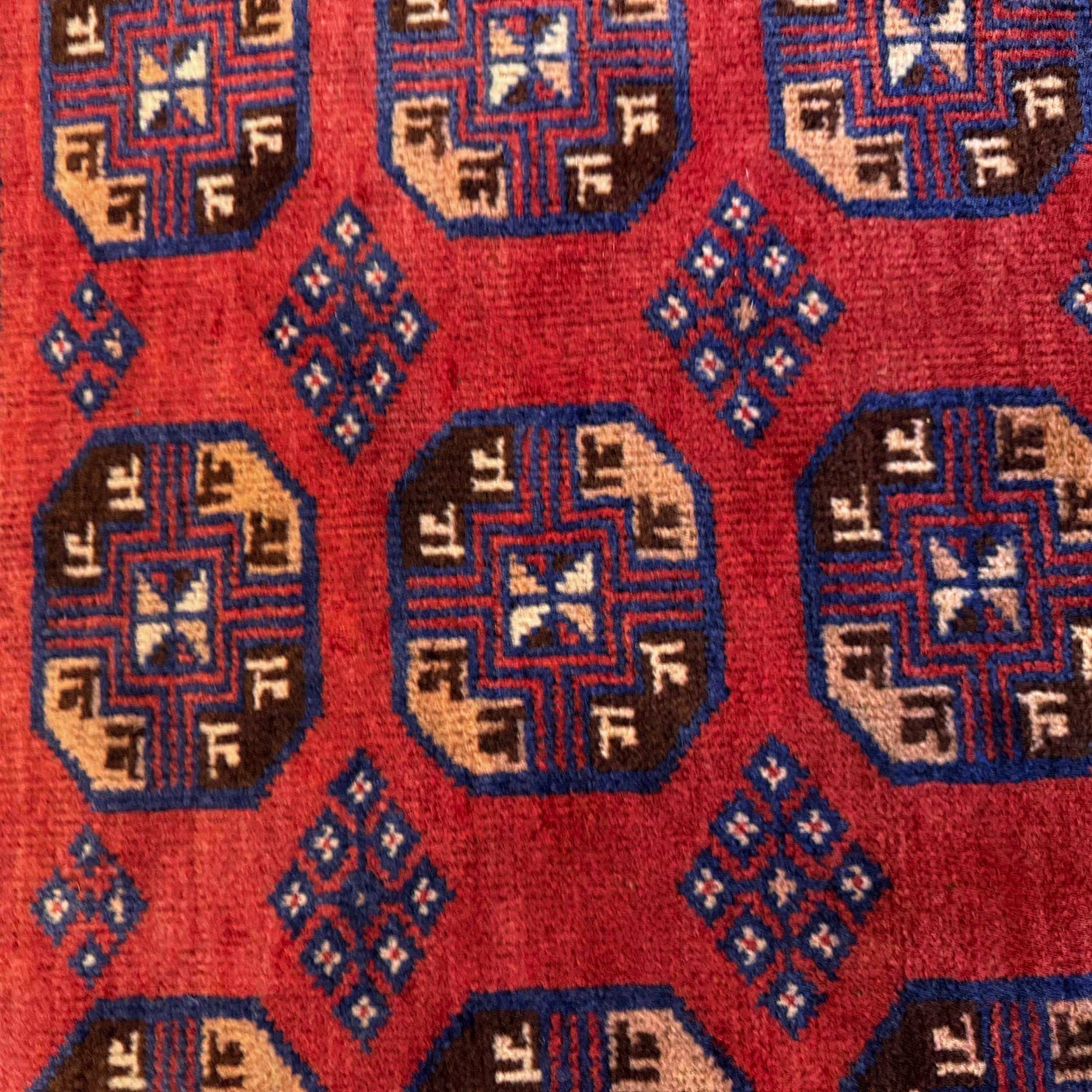 Baluchi Rug Handmade Multi Geometric 3x5 ft