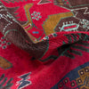 Baluchi Rug Handmade Red Geometric 3x5 ft