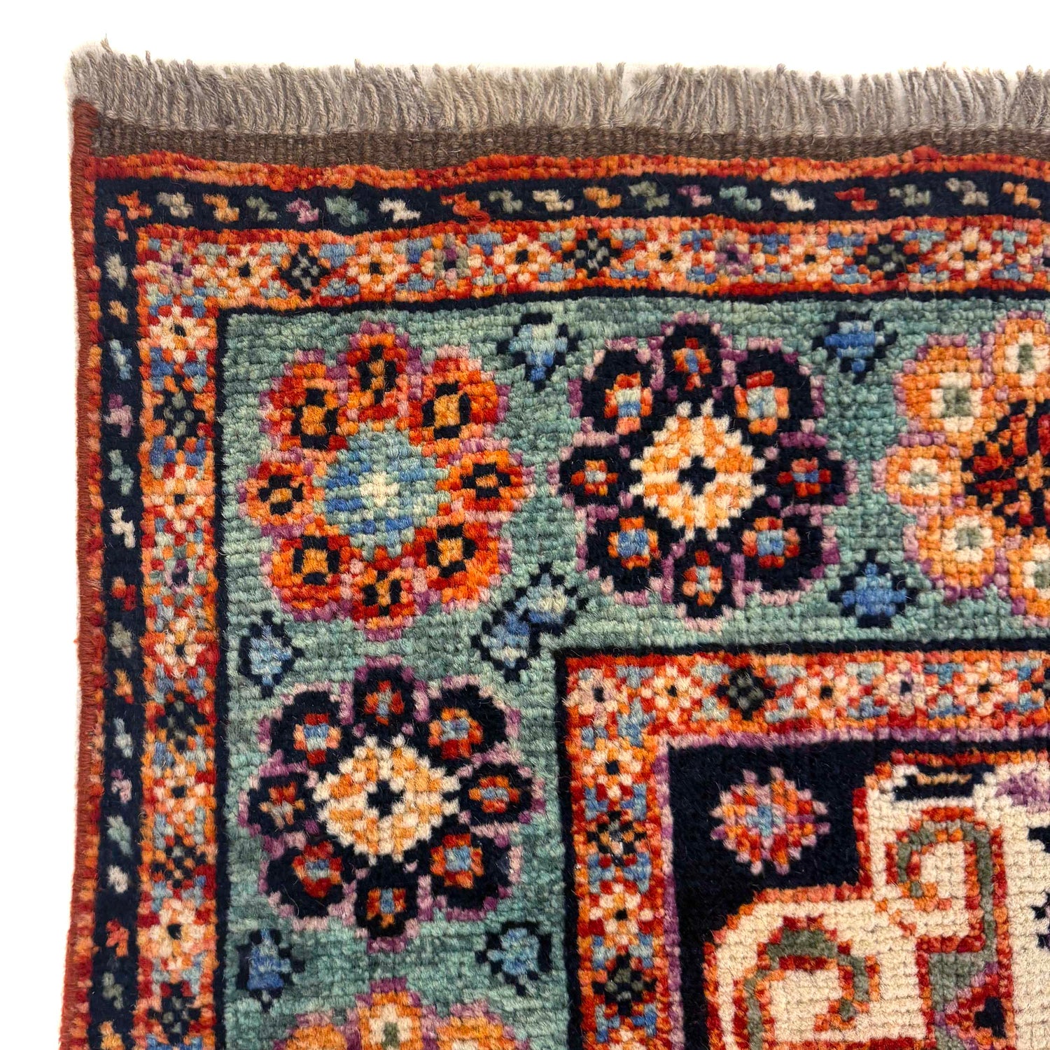 Shirazi Area Rug Handmade Multi Medallion 5x8 ft