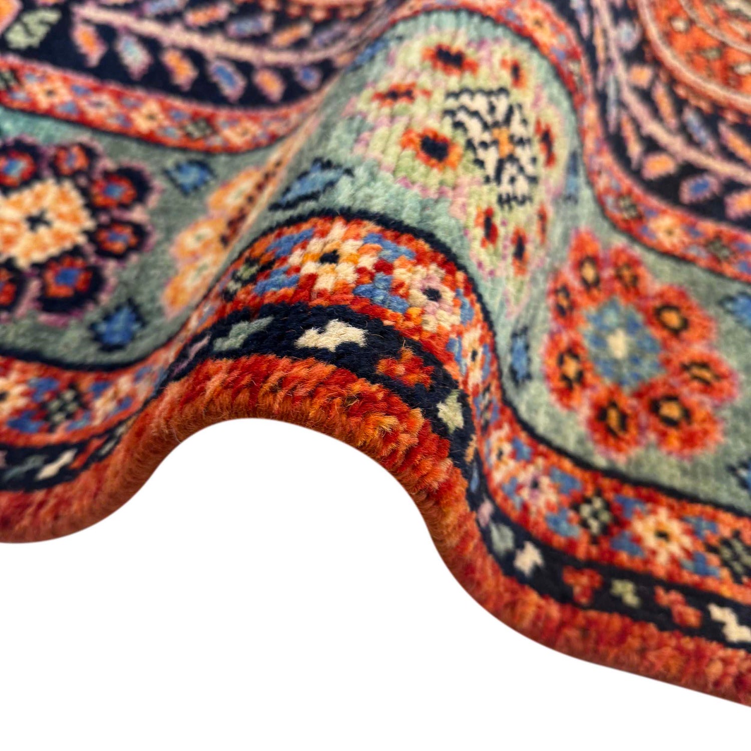 Shirazi Area Rug Handmade Multi Medallion 5x8 ft