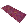 Embroidery Kilim Runner Handmade Purple Animal 8' Runner