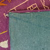 Embroidery Kilim Runner Handmade Purple Animal 8' Runner