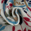 Embroidery Kilim Area Rug Handmade Beige Animal 4x6 ft
