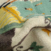 Embroidery Kilim Area Rug Handmade Beige Animal 4x6 ft