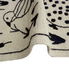 Embroidery Kilim Area Rug Handmade Beige Animal 4x6 ft