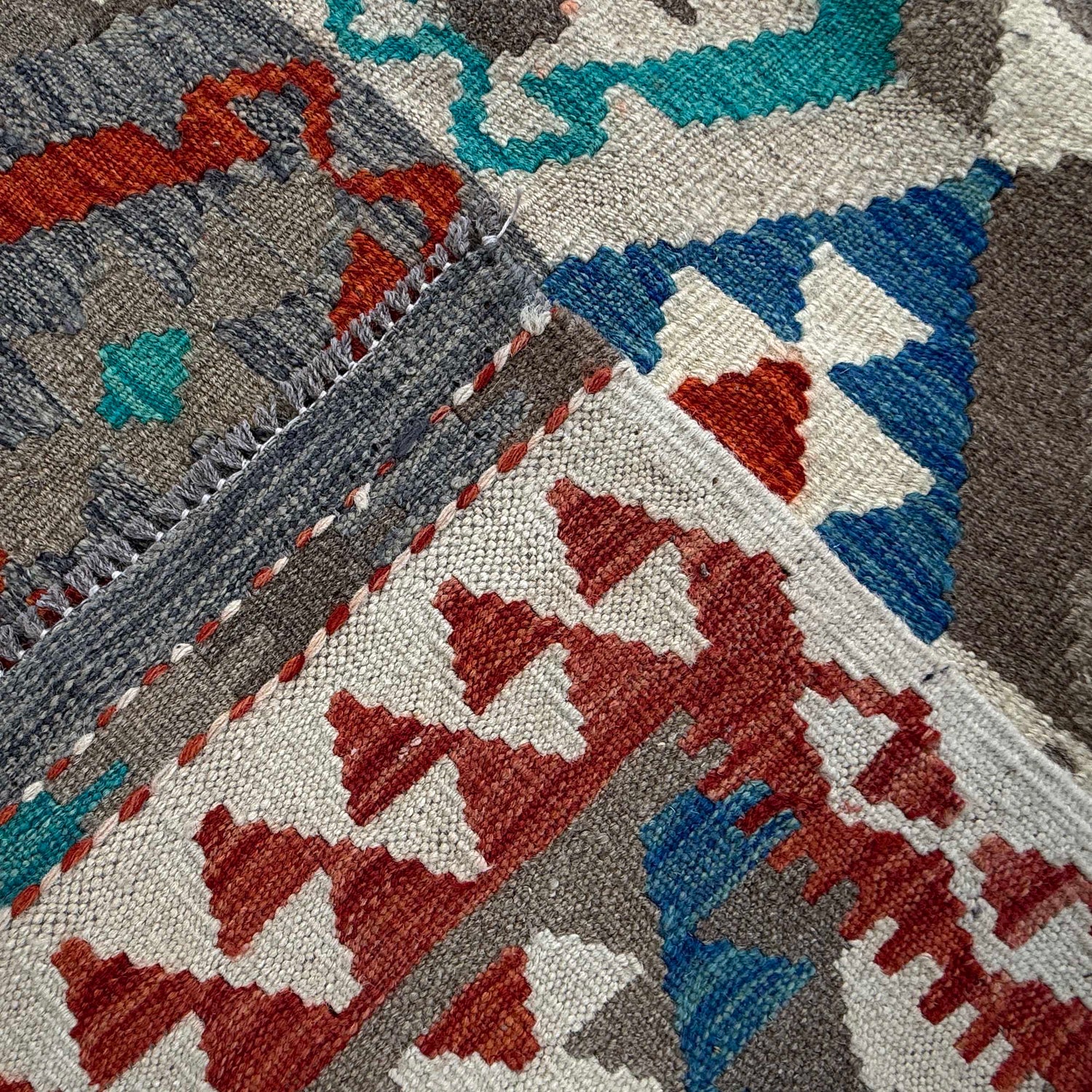 Handmade Multi Kilim Geometric 8x10 ft