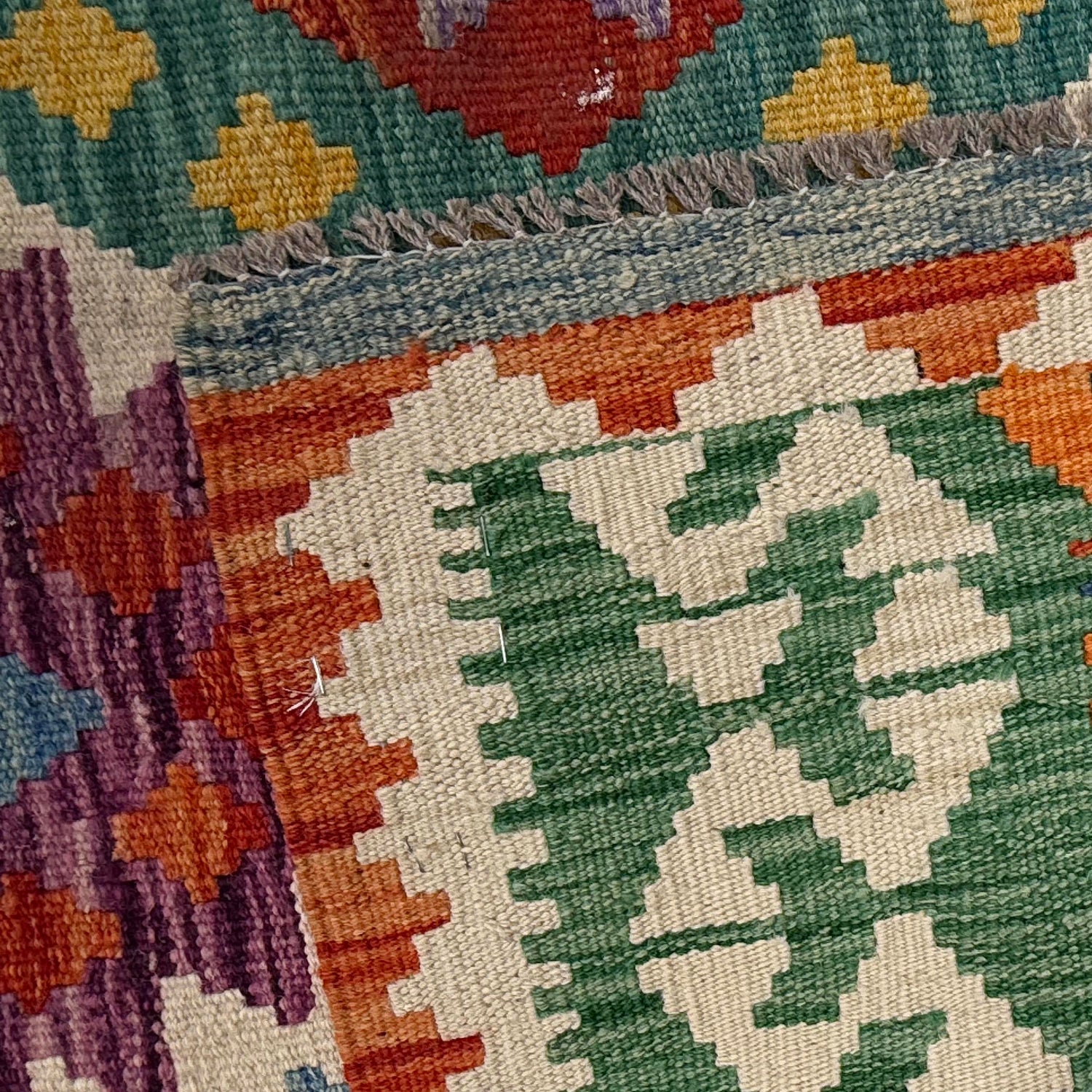 Handmade Multi Kilim Geometric 8x10 ft