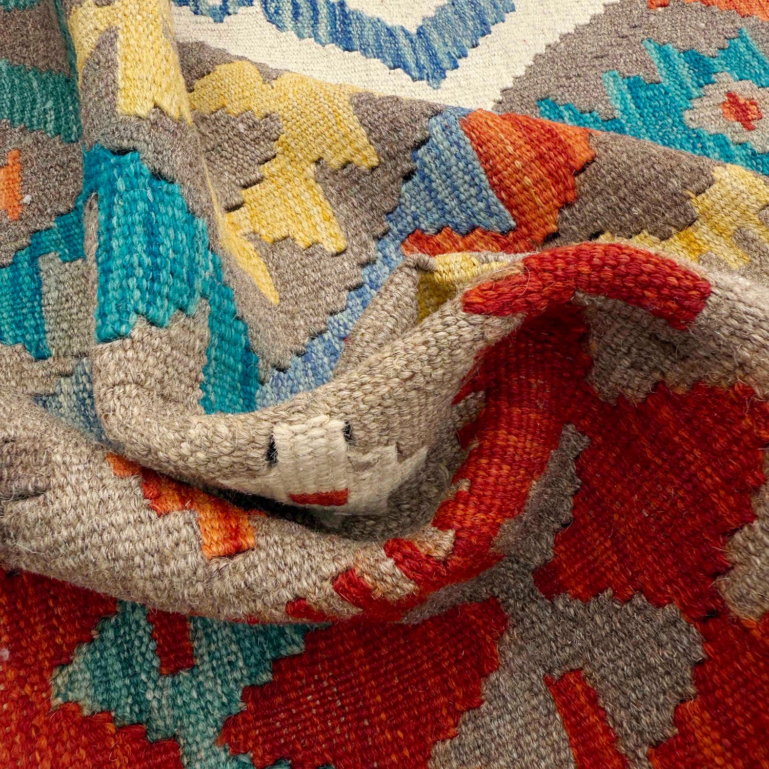 Handmade Multi Kilim Geometric 8x10 ft