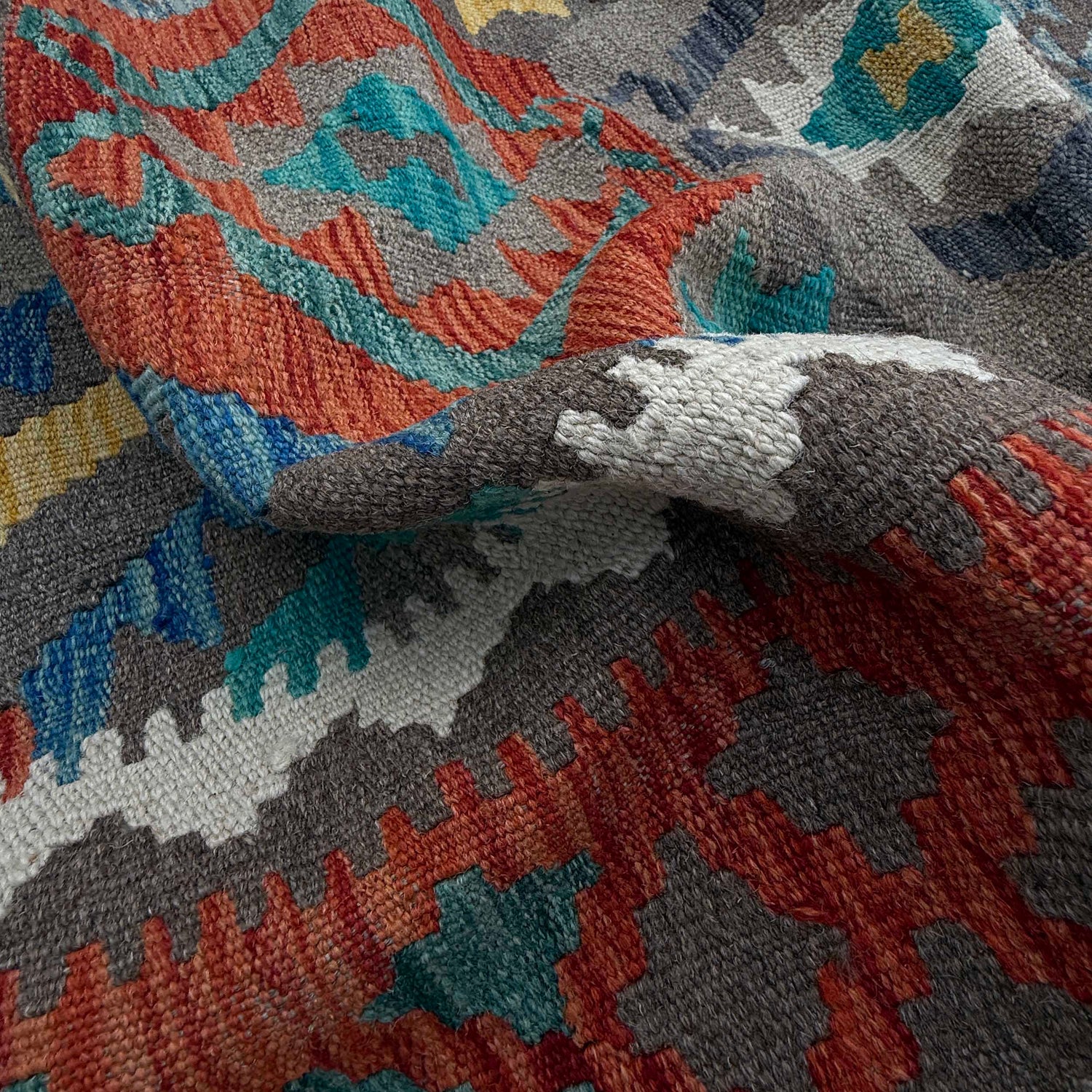 Handmade Multi Kilim Geometric 8x10 ft