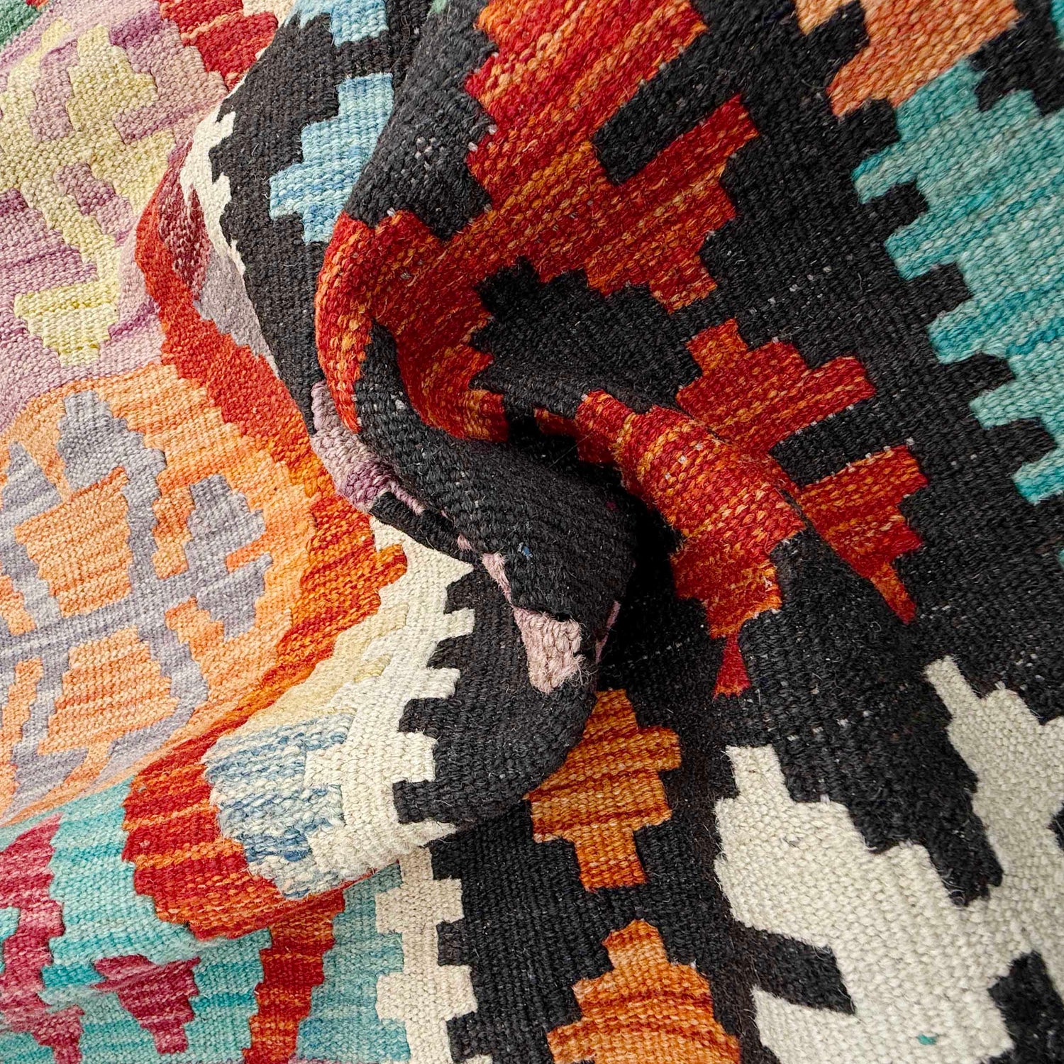 Handmade Multi Kilim Geometric 8x10 ft