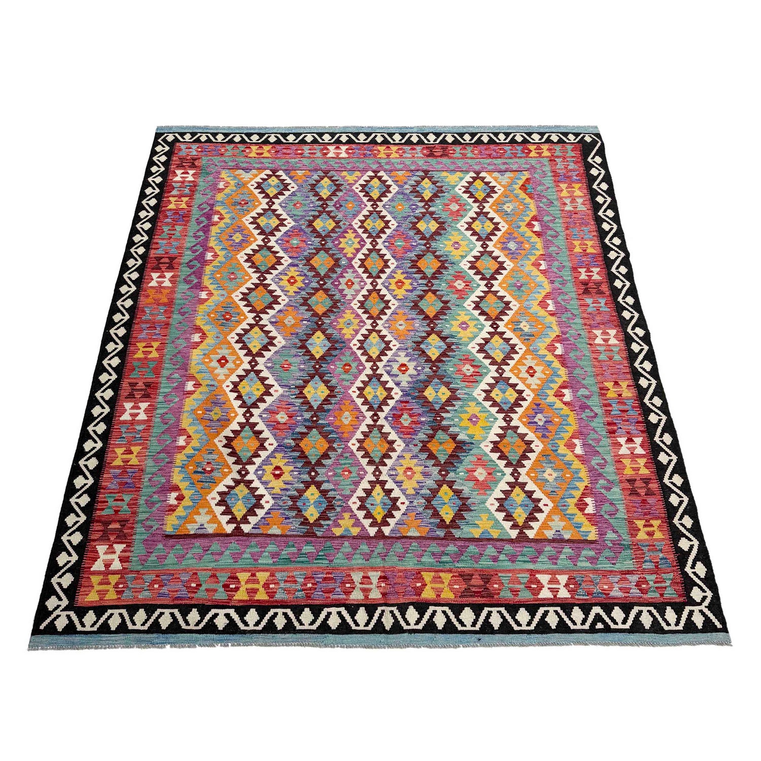 Handmade Multi Kilim Geometric 8x10 ft