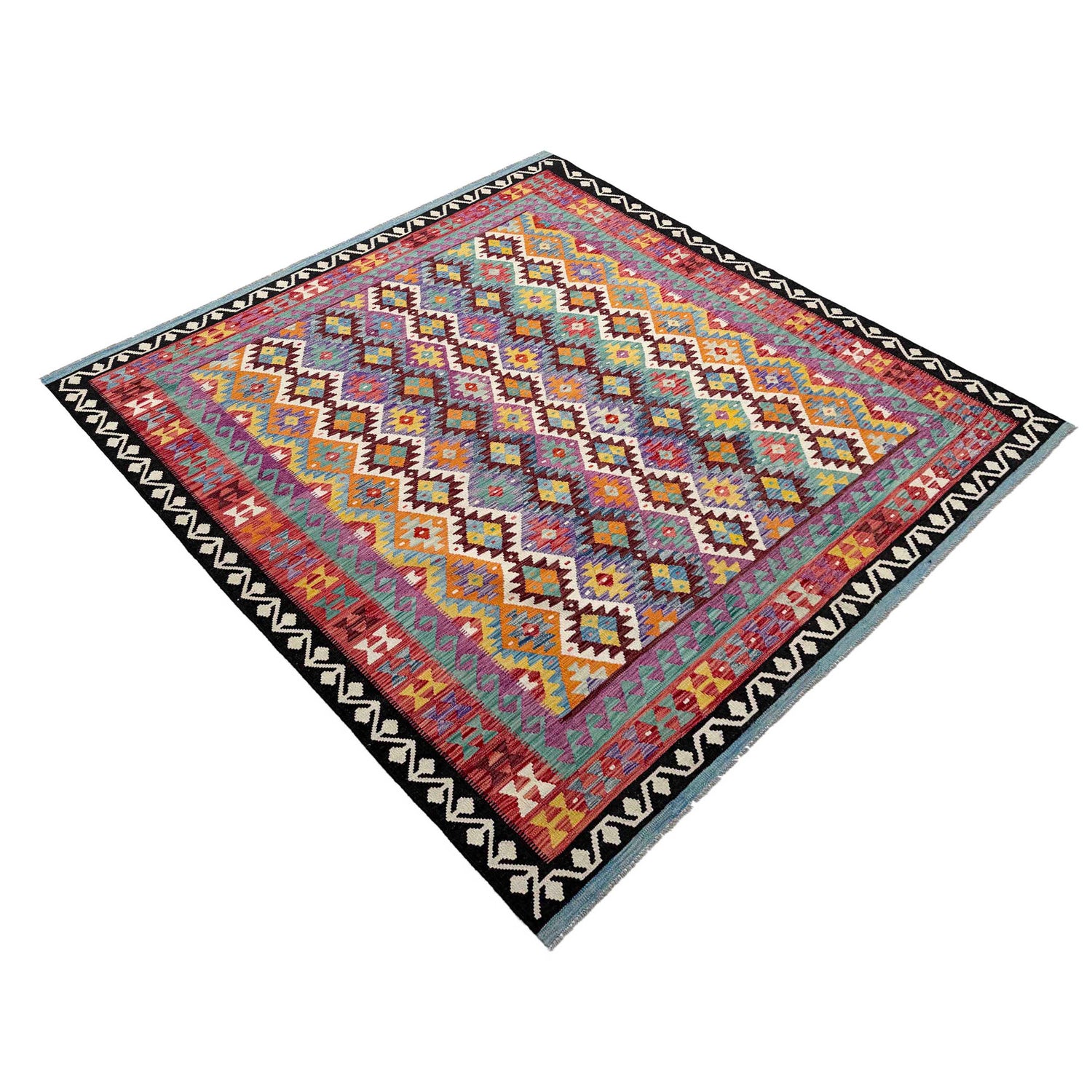 Handmade Multi Kilim Geometric 8x10 ft