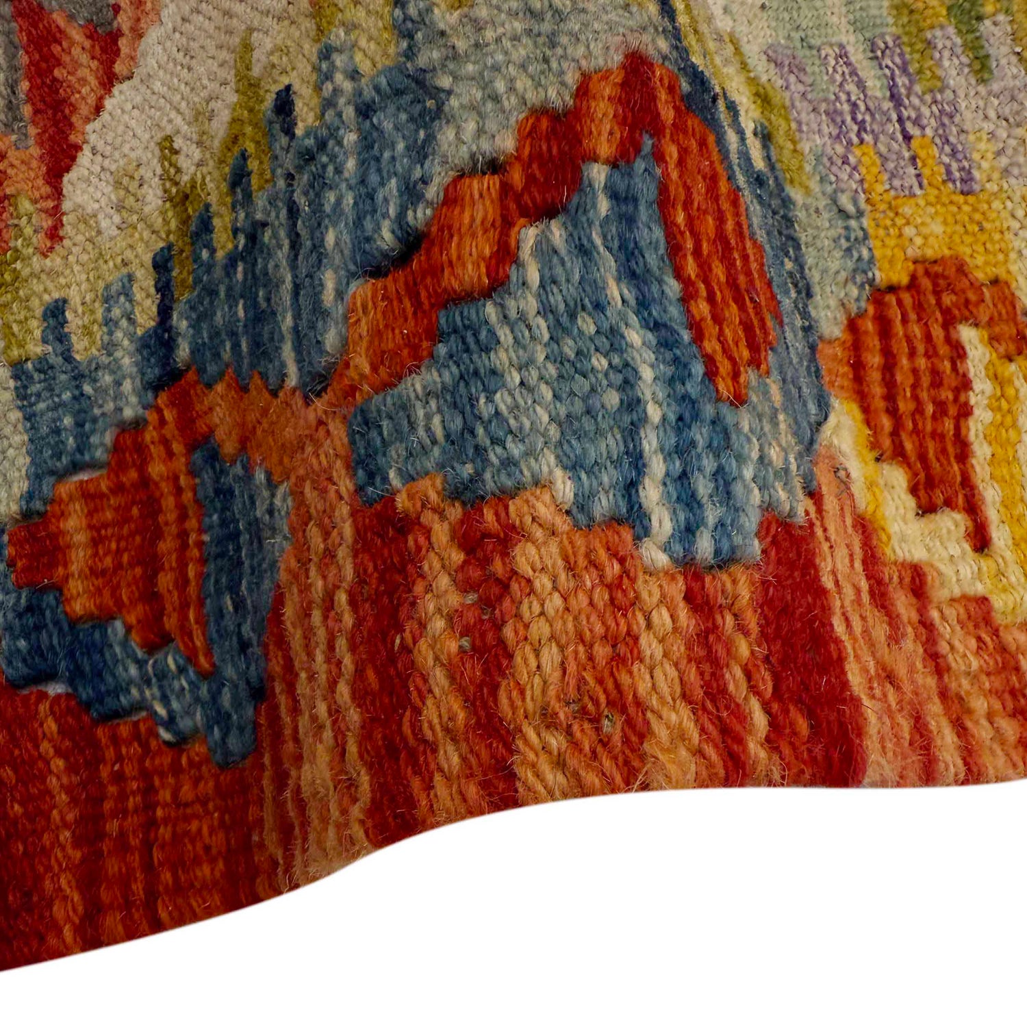 Handmade Multi Kilim Geometric 6' Runner