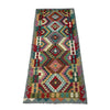 Handmade Multi Kilim Geometric 10' Runner