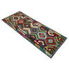 Handmade Multi Kilim Geometric 10' Runner