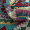 Handmade Multi Kilim Geometric 10' Runner