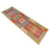 Handmade Multi Kilim Geometric 10' Runner