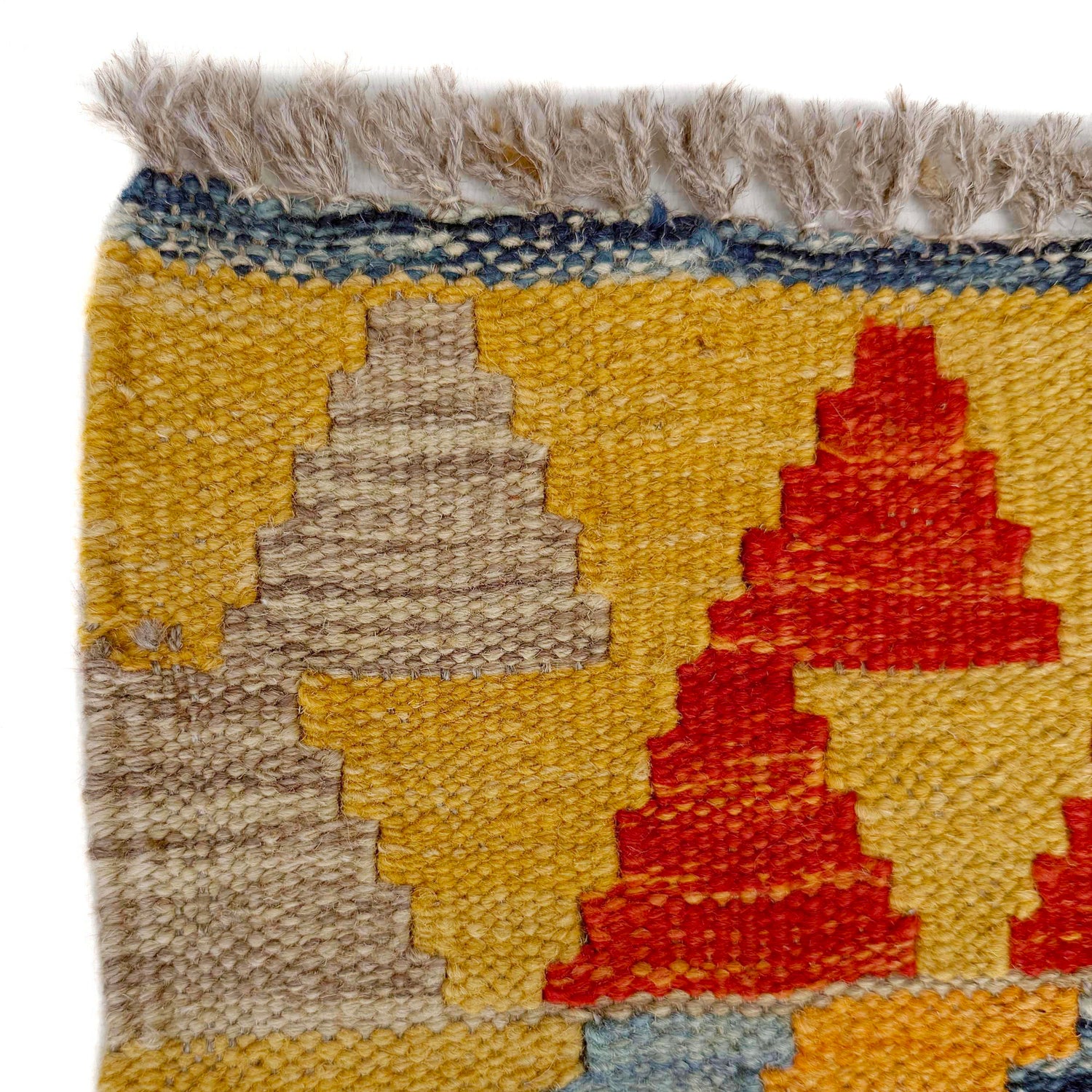 Handmade Multi Kilim Geometric 10' Runner