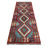 Handmade Multi Kilim Geometric 6' Runner