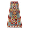 Handmade Multi Kilim Geometric 10' Runner