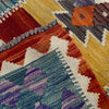 Handmade Multi Kilim Geometric 10' Runner