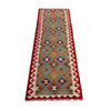 Handmade Multi Kilim Geometric 10' Runner