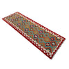Handmade Multi Kilim Geometric 10' Runner
