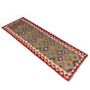 Handmade Multi Kilim Geometric 10' Runner