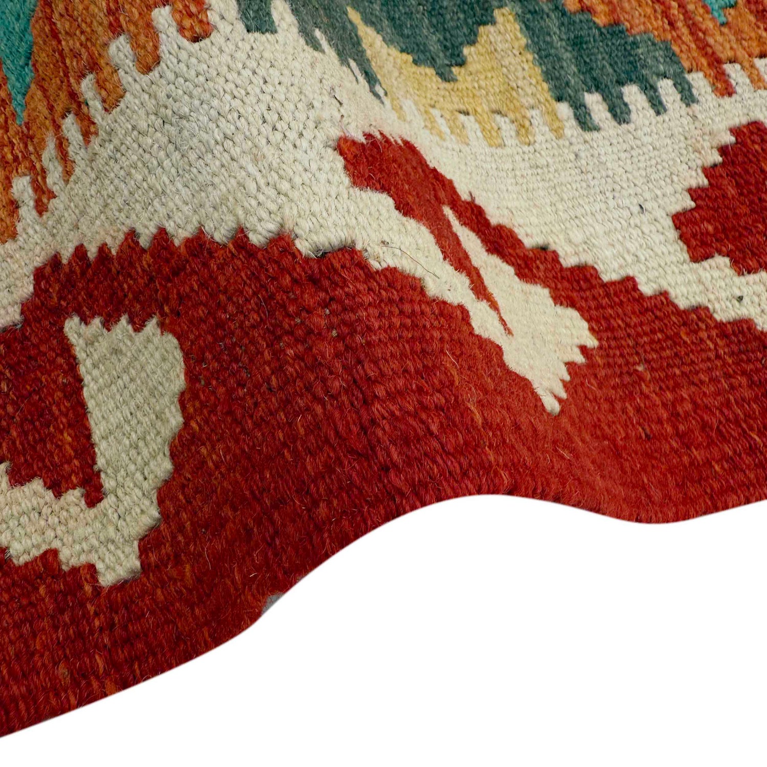 Handmade Multi Kilim Geometric 10' Runner