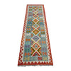 Handmade Multi Kilim Geometric 10' Runner