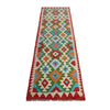 Handmade Multi Kilim Geometric 10' Runner
