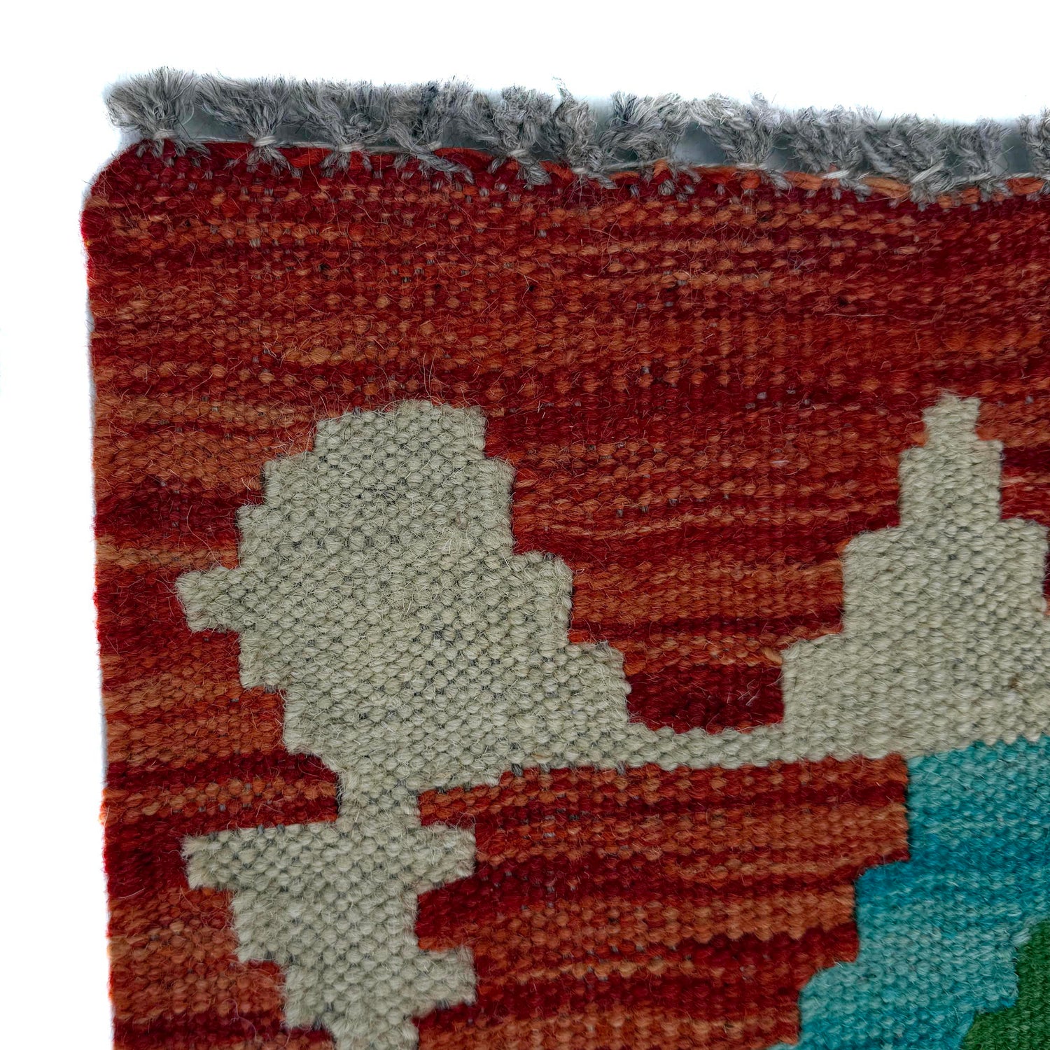 Handmade Multi Kilim Geometric 10' Runner