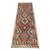 Handmade Multi Kilim Geometric 10' Runner