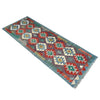 Handmade Multi Kilim Geometric 10' Runner