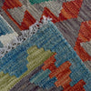 Handmade Multi Kilim Geometric 10' Runner