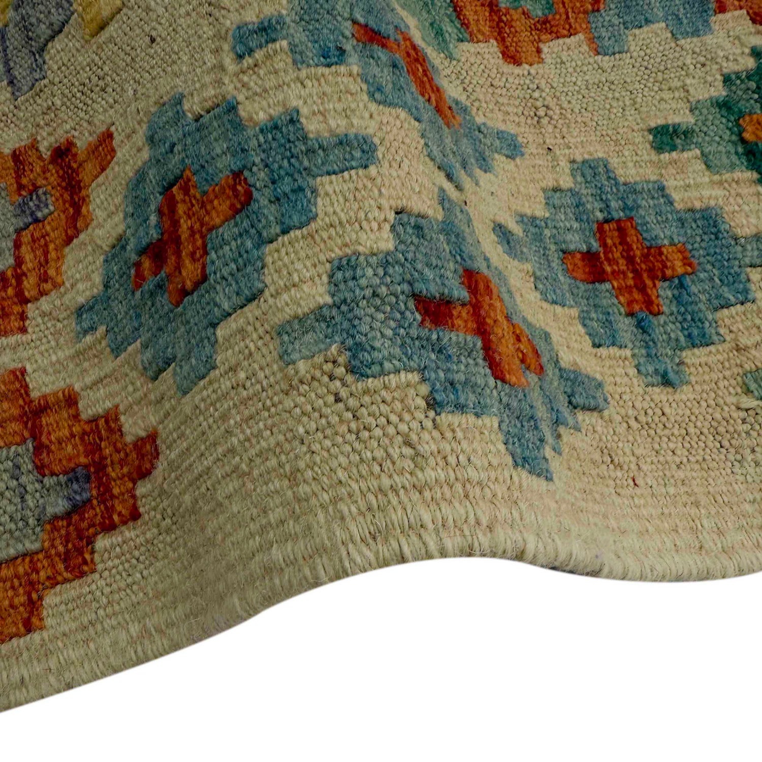 Handmade Multi Kilim Geometric 10' Runner