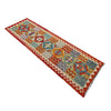 Handmade Multi Kilim Geometric 10' Runner