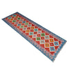 Handmade Multi Kilim Geometric 10' Runner
