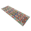 Handmade Multi Kilim Geometric 10' Runner