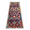Handmade Multi Kilim Geometric 8' Runner