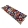 Handmade Multi Kilim Geometric 8' Runner