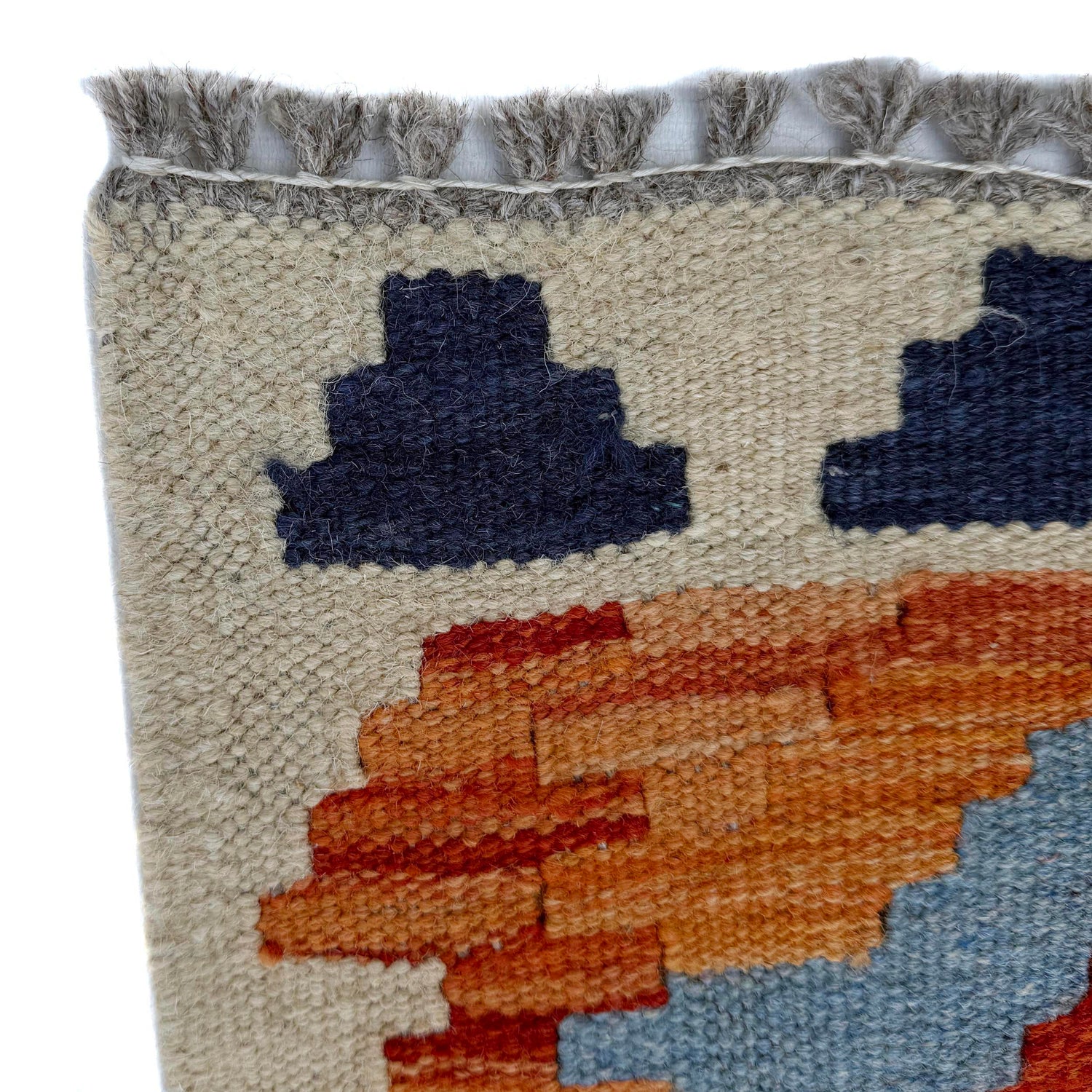 Handmade Multi Kilim Geometric 8' Runner