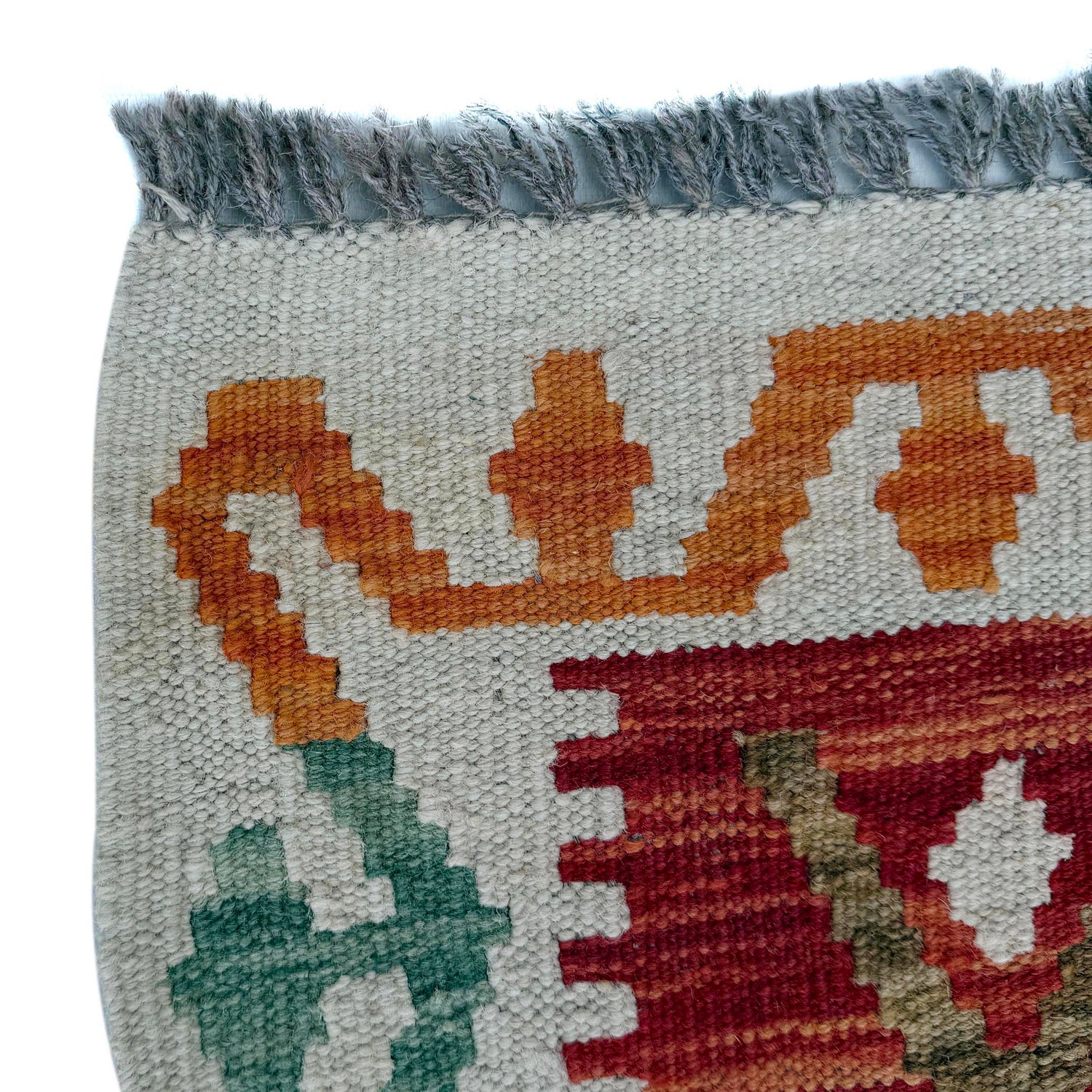 Handmade Multi Kilim Geometric 10' Runner