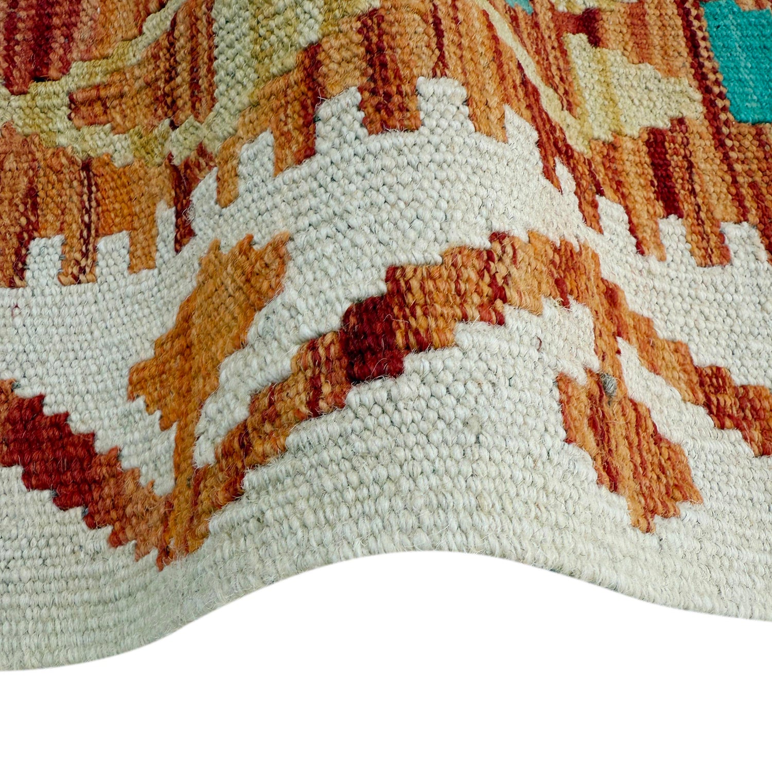 Handmade Multi Kilim Geometric 10' Runner