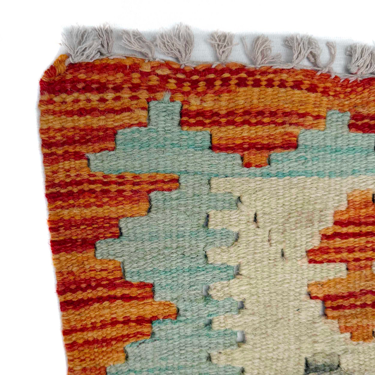 Handmade Multi Kilim Geometric 8' Runner