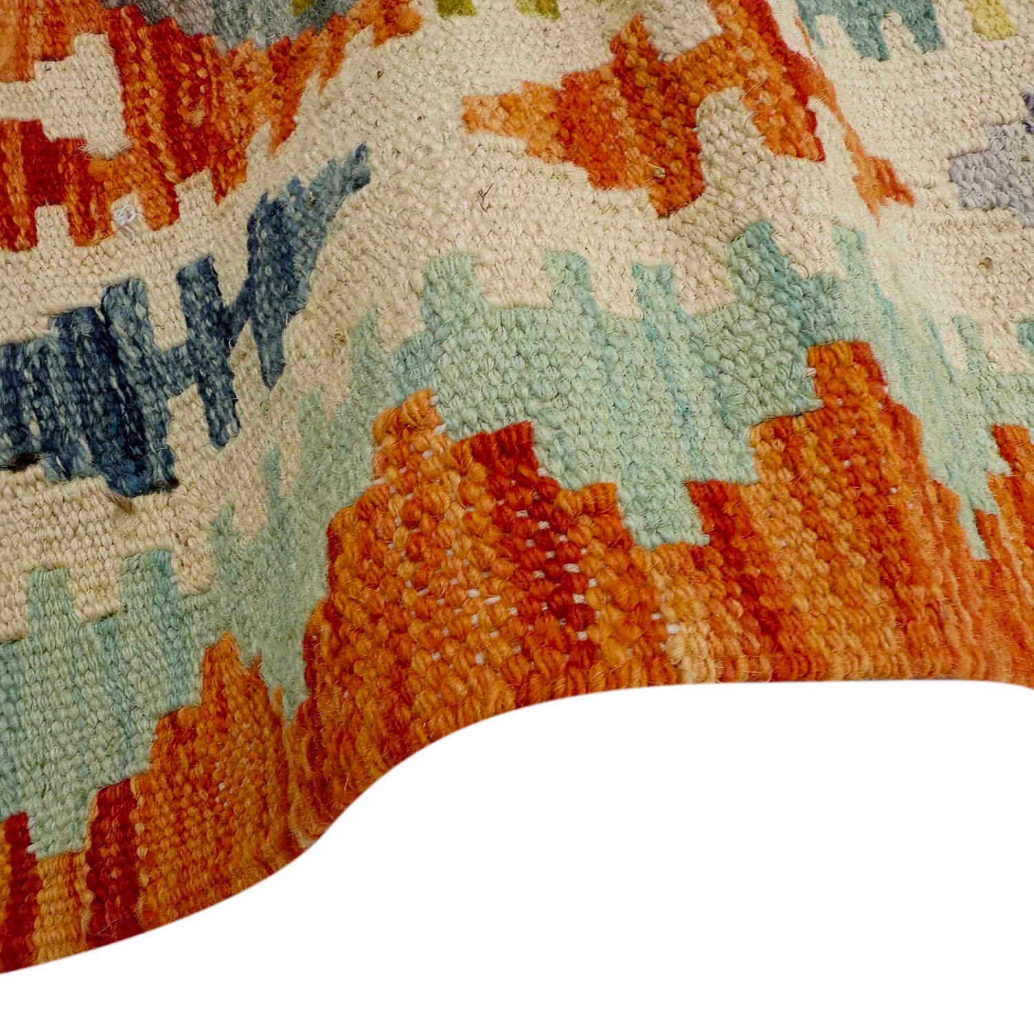Handmade Multi Kilim Geometric 8' Runner