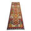 Handmade Multi Kilim Geometric 10' Runner