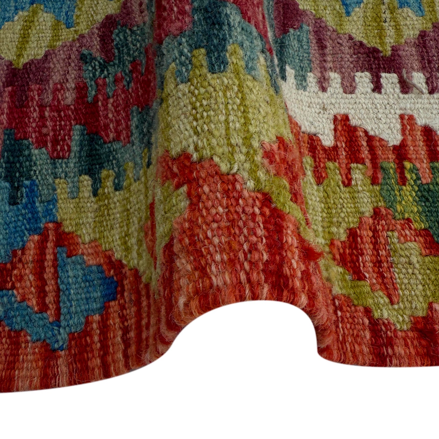 Handmade Multi Kilim Geometric 2x4 ft