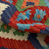 Handmade Multi Kilim Geometric 10' Runner