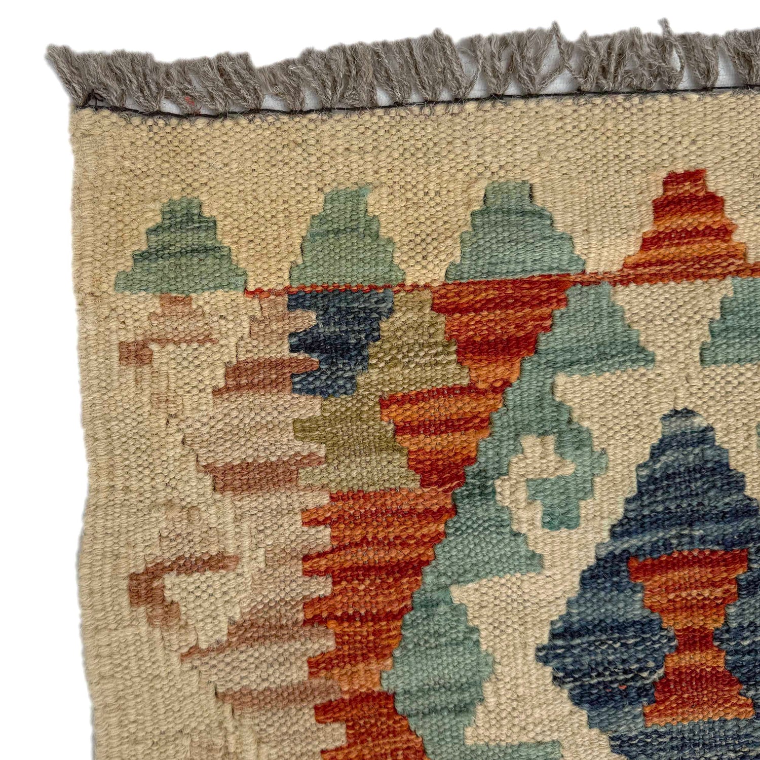 Handmade Multi Kilim Geometric 10' Runner